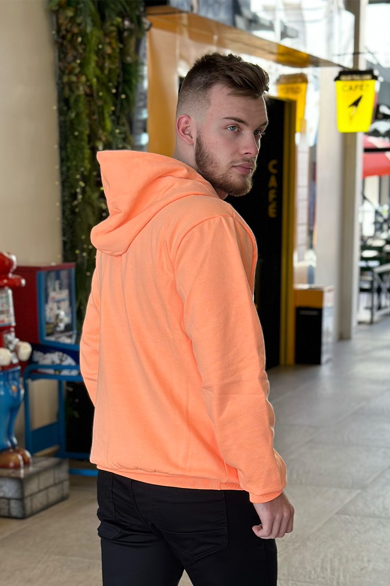 Laranja Jaqueta Masculina Neon Casaco De Moletom Montanha Laranja