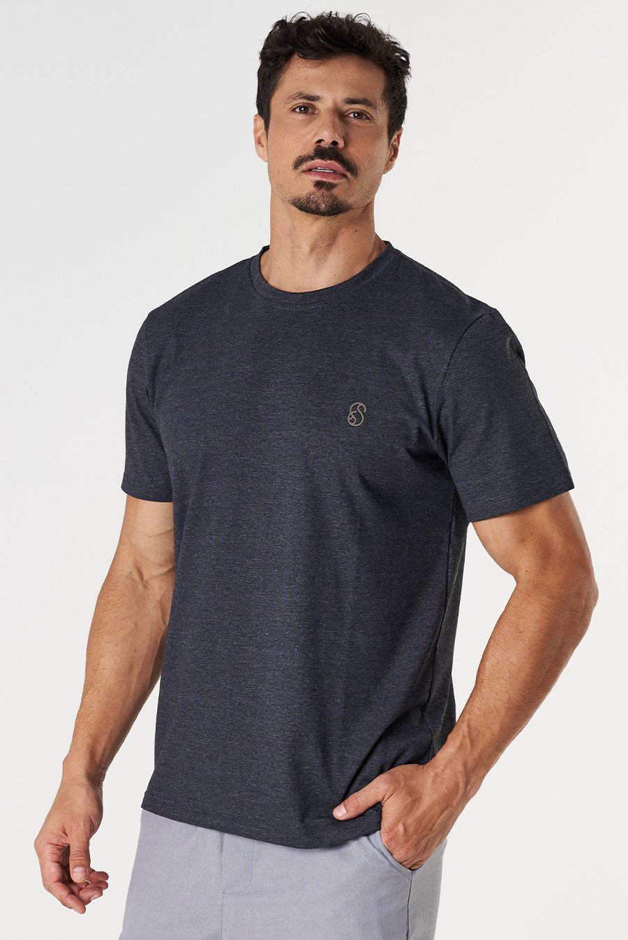 Camiseta Lisa Algodão Básica